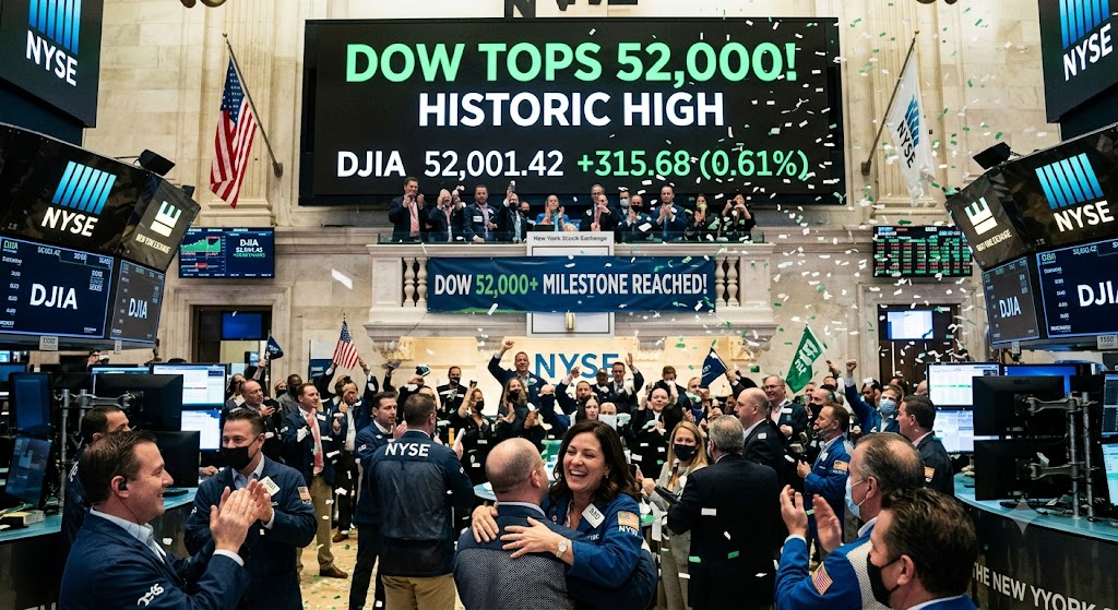 dow tops 52000